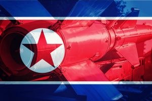 North Korean ICBM missile. Nuclear bomb, Nuclear test.